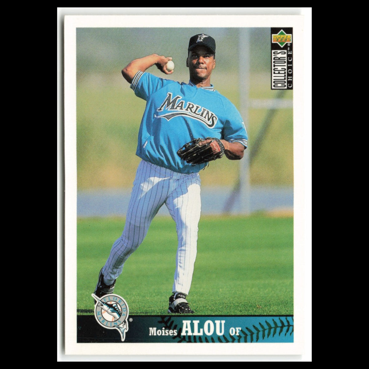 Moises Alou #341 1997 Collectors Choice Florida Marlins Baseball Card MLB NM