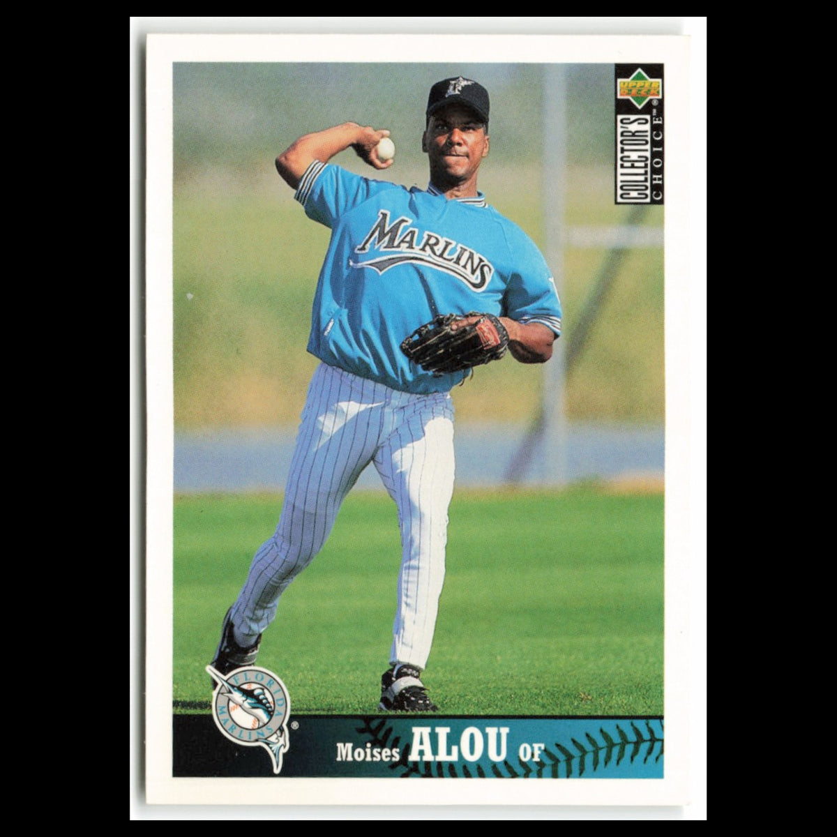 Moises Alou #341 1997 Collectors Choice Florida Marlins Baseball Card MLB NM
