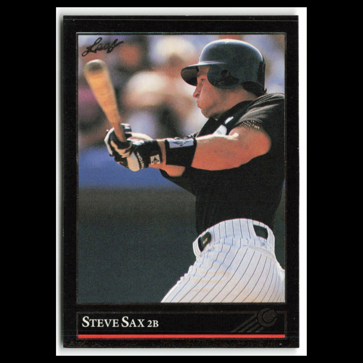 Steve Sax #217 1992 Leaf Black Gold Chicago White Sox Baseball Card MLB NM