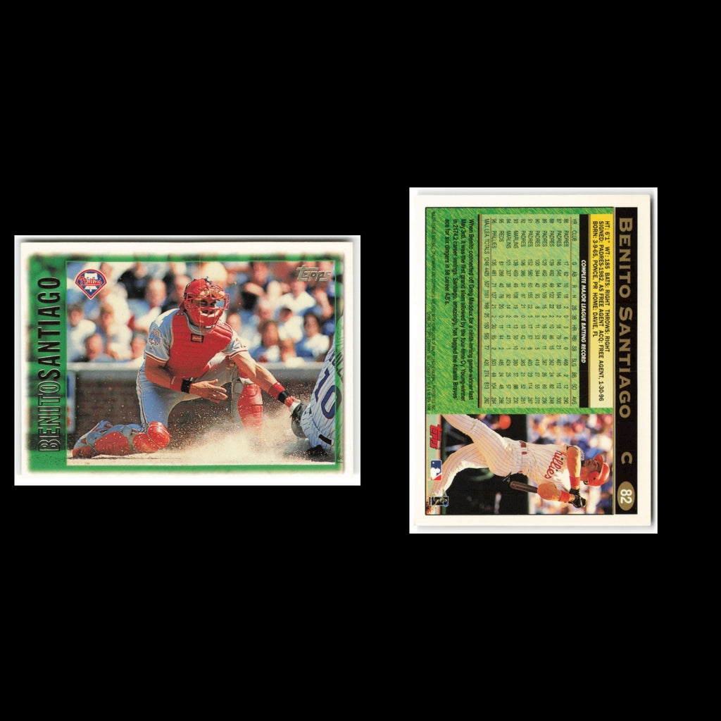 Benito Santiago #82 1997 Topps Philadelphia Phillies Baseball Card MLB NM