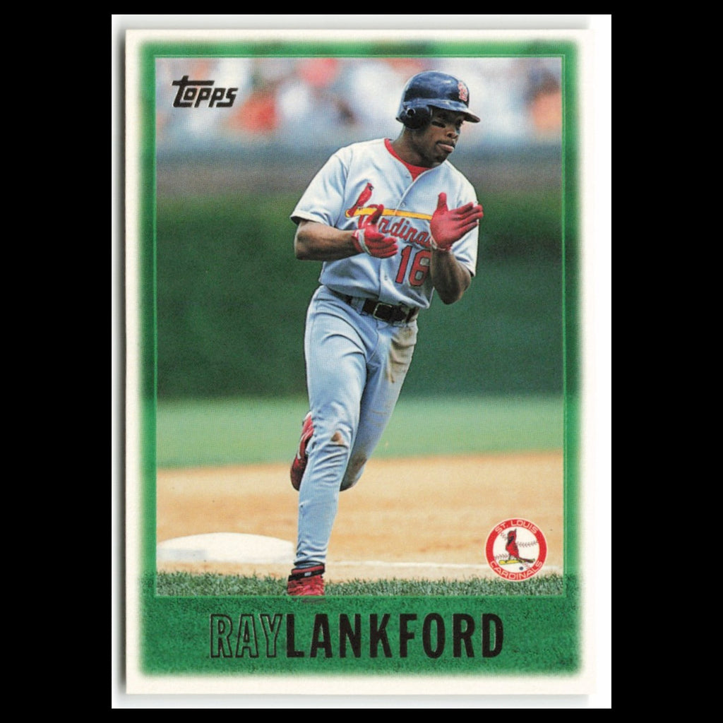 Ray Lankford #87 1997 Topps St. Louis Cardinals Baseball Card MLB NM