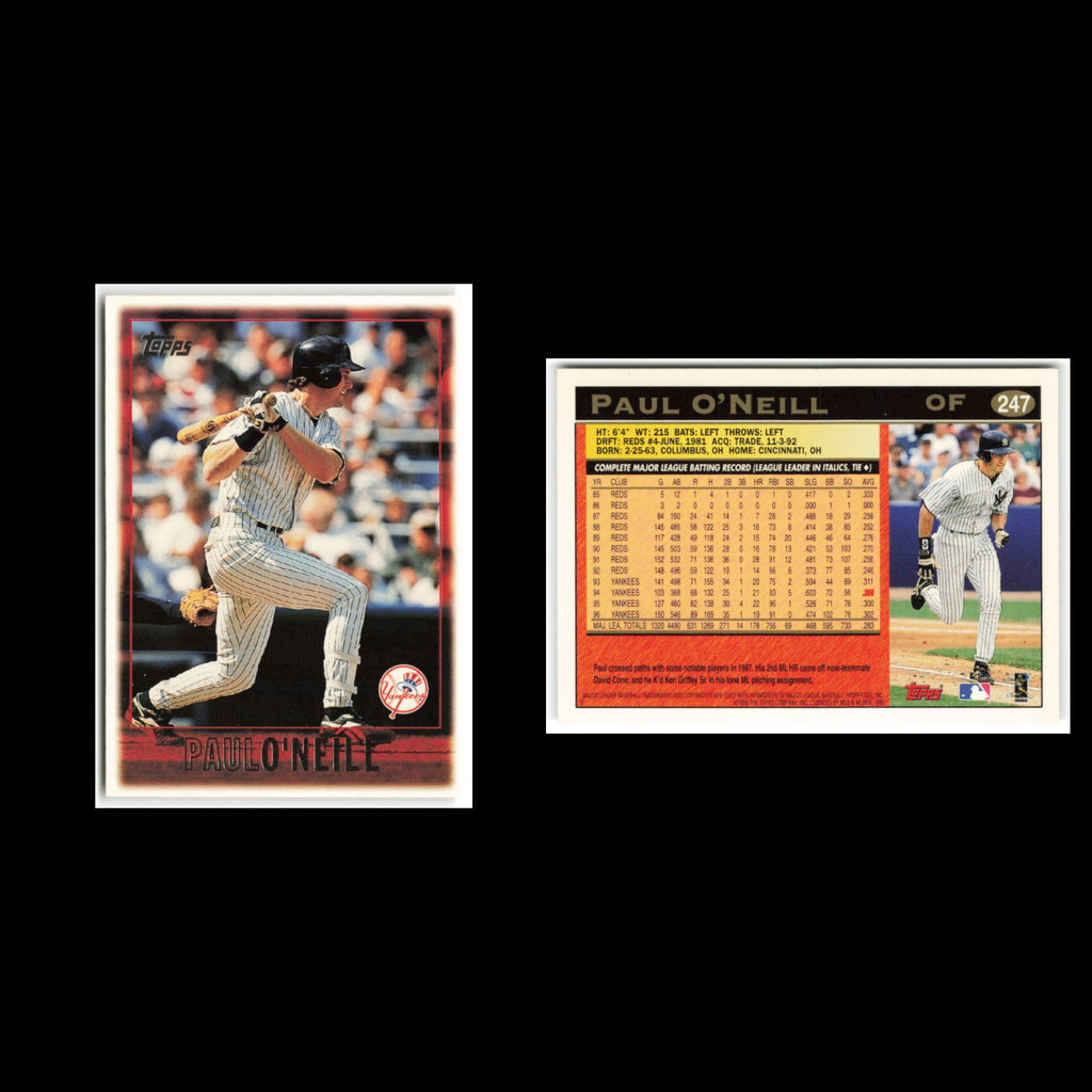 Paul ONeill #247 1997 Topps New York Yankees Baseball Card MLB NM