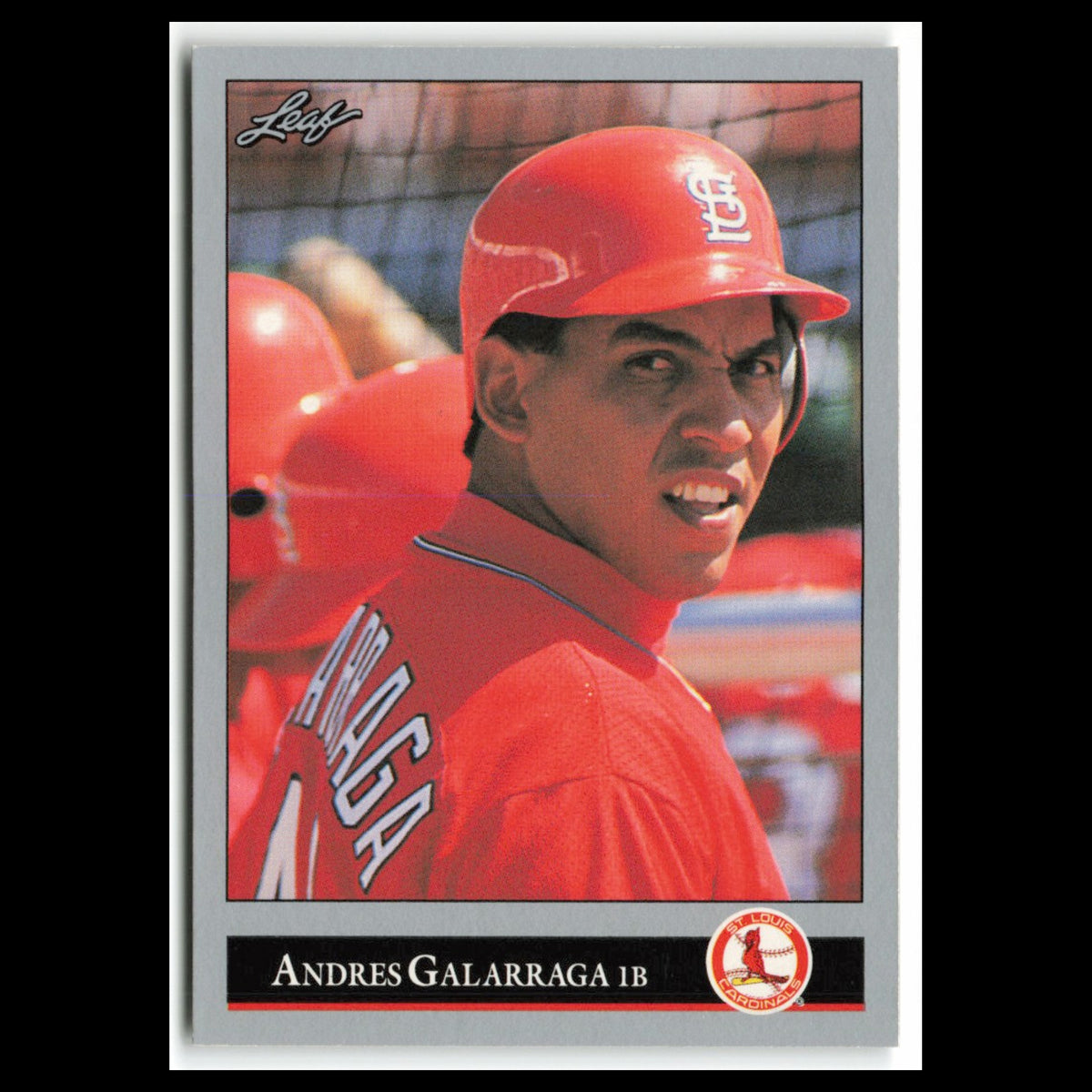 Andres Galarraga #449 1992 Leaf St. Louis Cardinals Baseball Card MLB NM