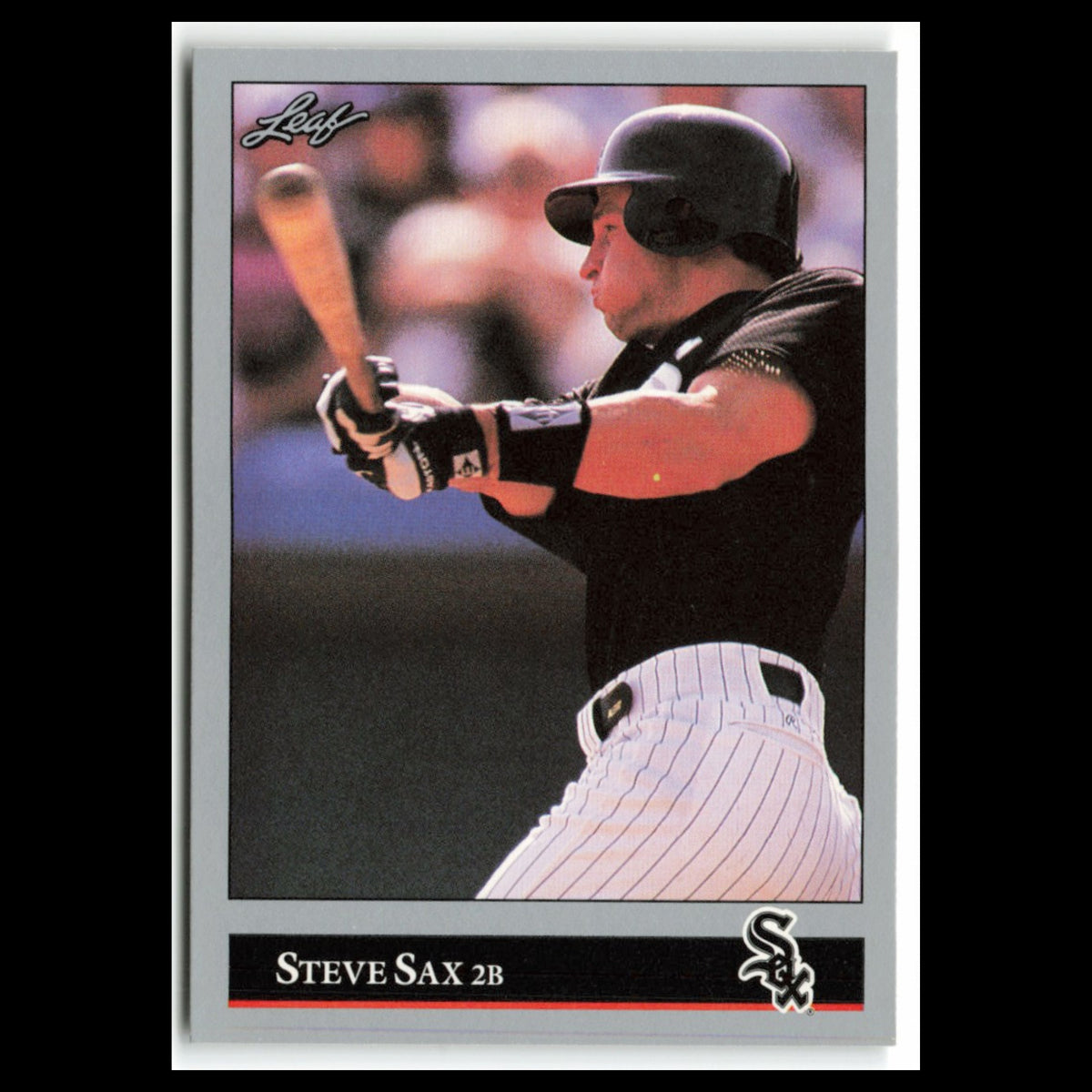 Steve Sax #217 1992 Leaf Chicago White Sox Baseball Card MLB NM