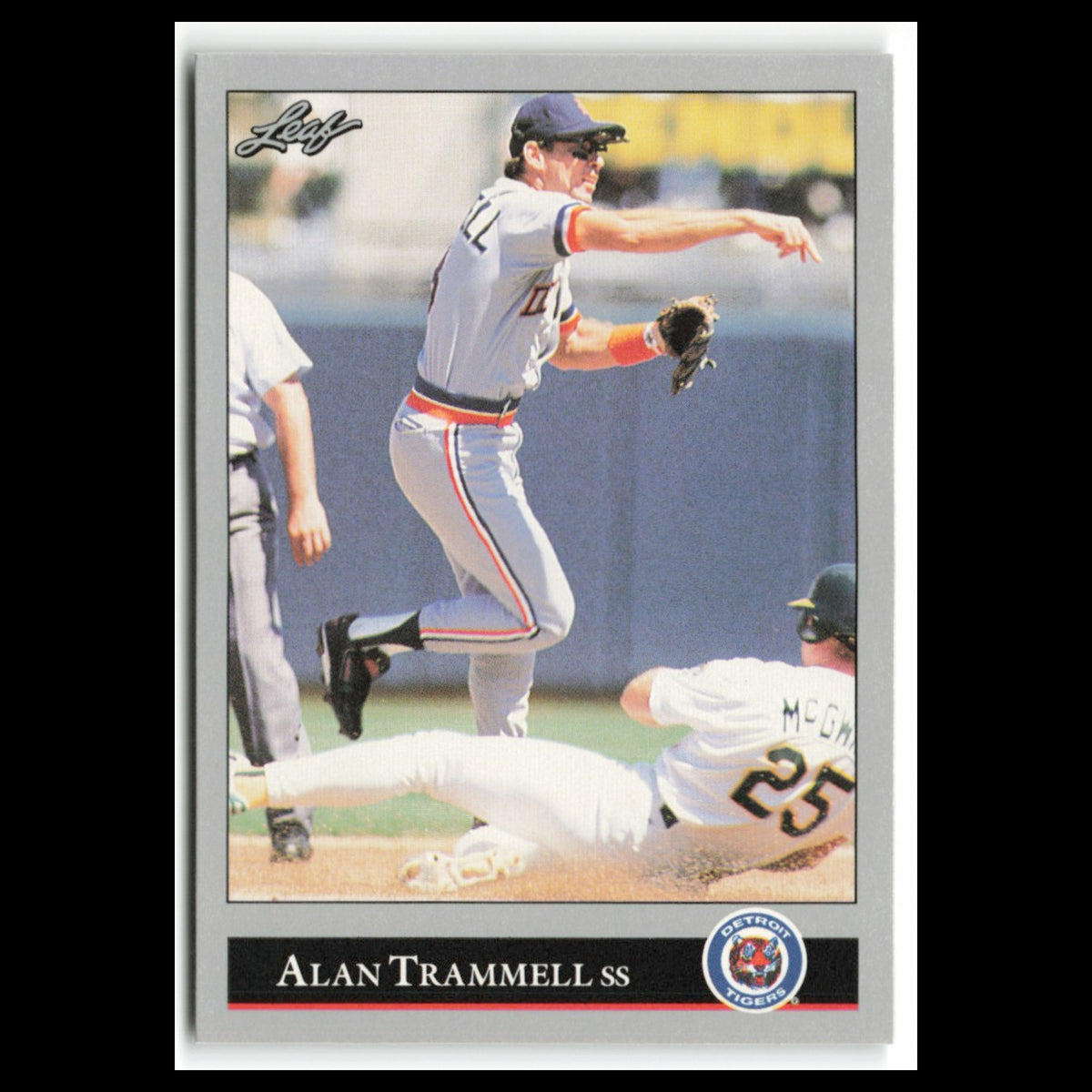 Alan Trammell #172 1992 Leaf Detroit Tigers Baseball Card MLB NM