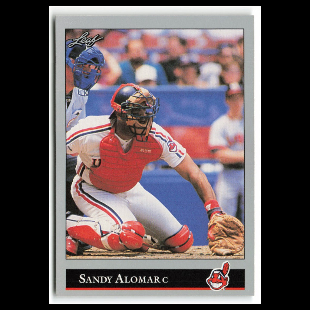 Sandy Alomar Jr. #9 1992 Leaf Cleveland Indians Baseball Card MLB NM