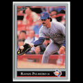 Rafael Palmeiro #296 1992 Leaf Texas Rangers Baseball Card MLB NM