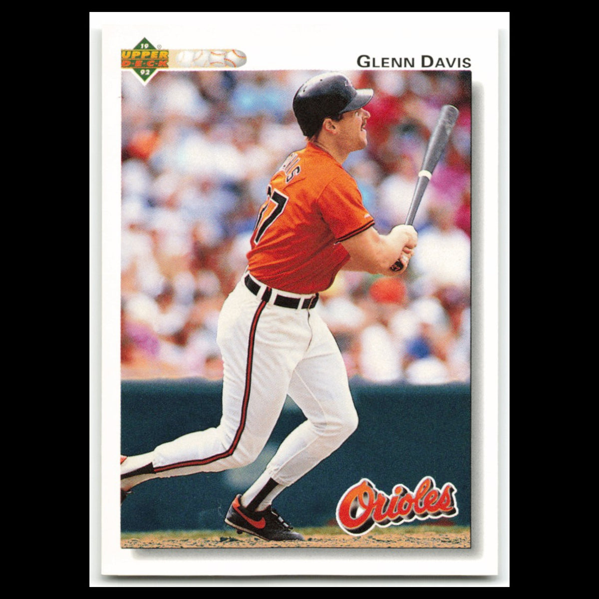 Glenn Davis #654 1992 Upper Deck Baltimore Orioles Baseball Card MLB NM