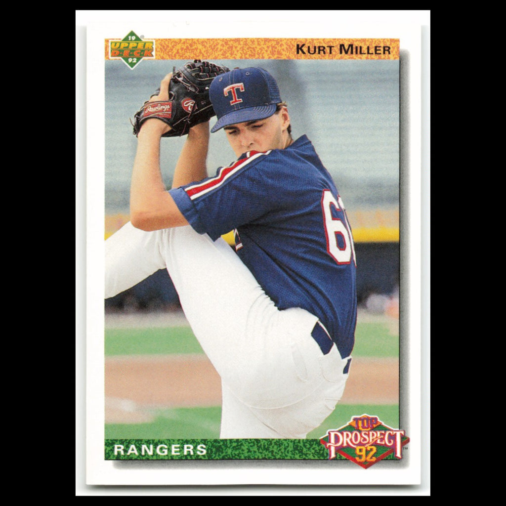 Kurt Miller Rookie #70 1992 Upper Deck Texas Rangers Baseball Card MLB NM