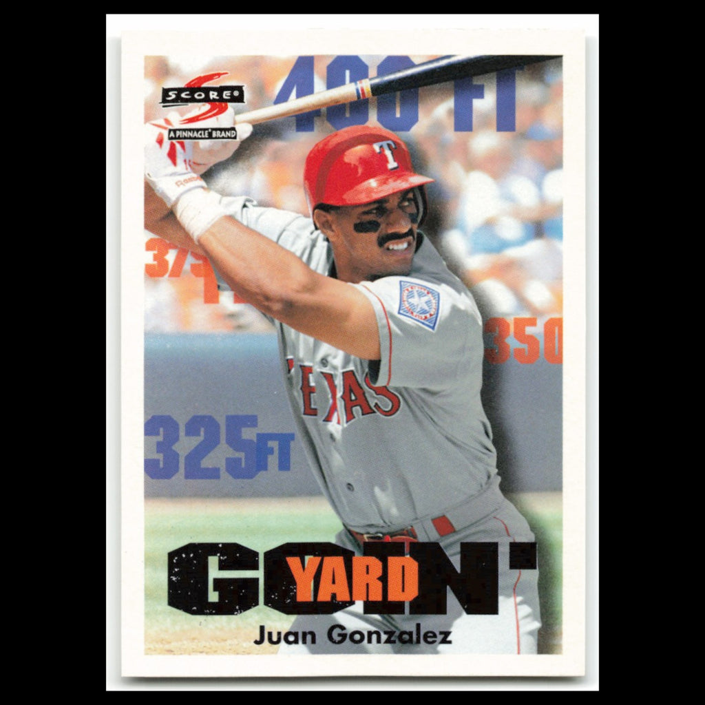 Juan Gonzalez #498 1997 Score Texas Rangers Baseball Card MLB NM