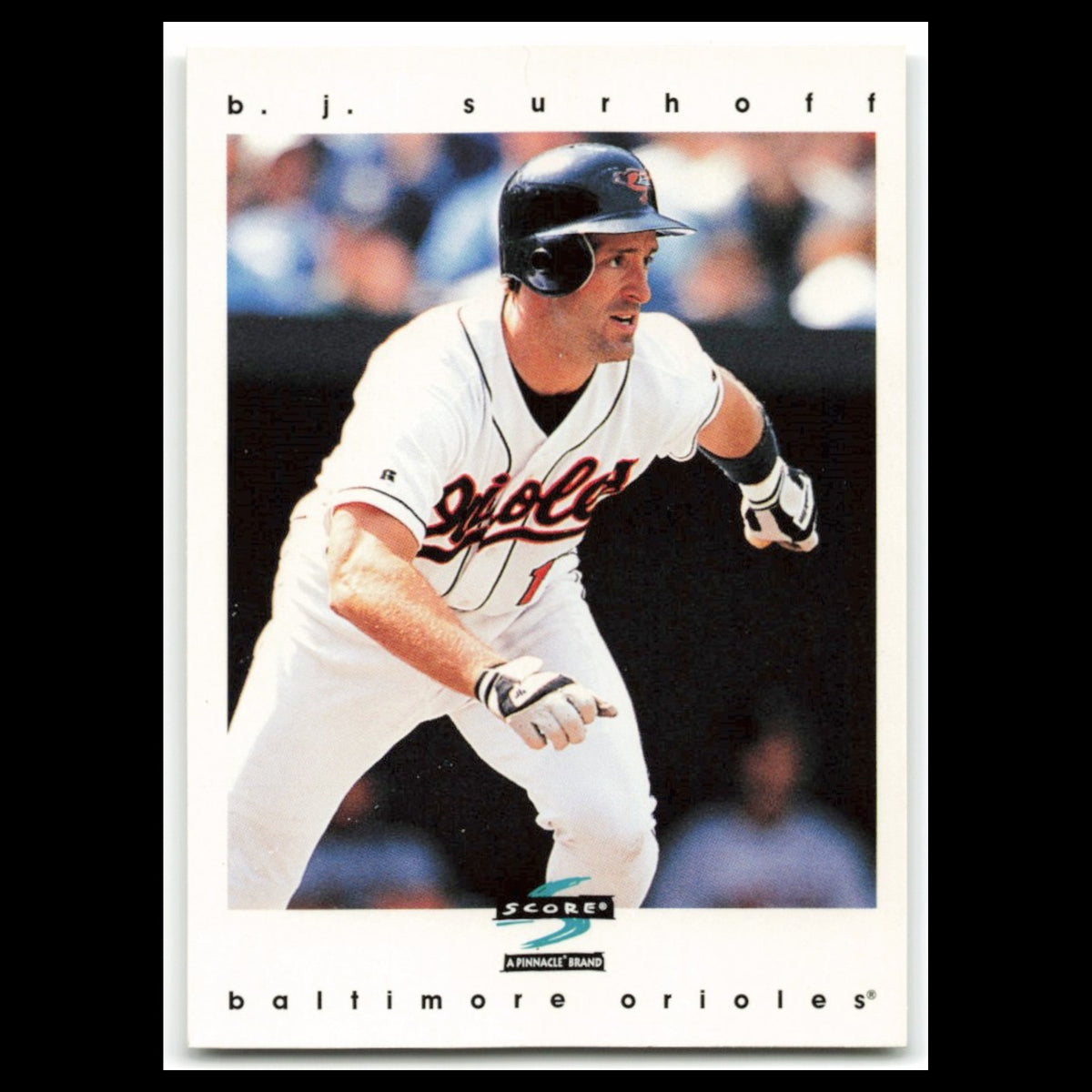 B.J. Surhoff #197 1997 Score Baltimore Orioles Baseball Card MLB NM