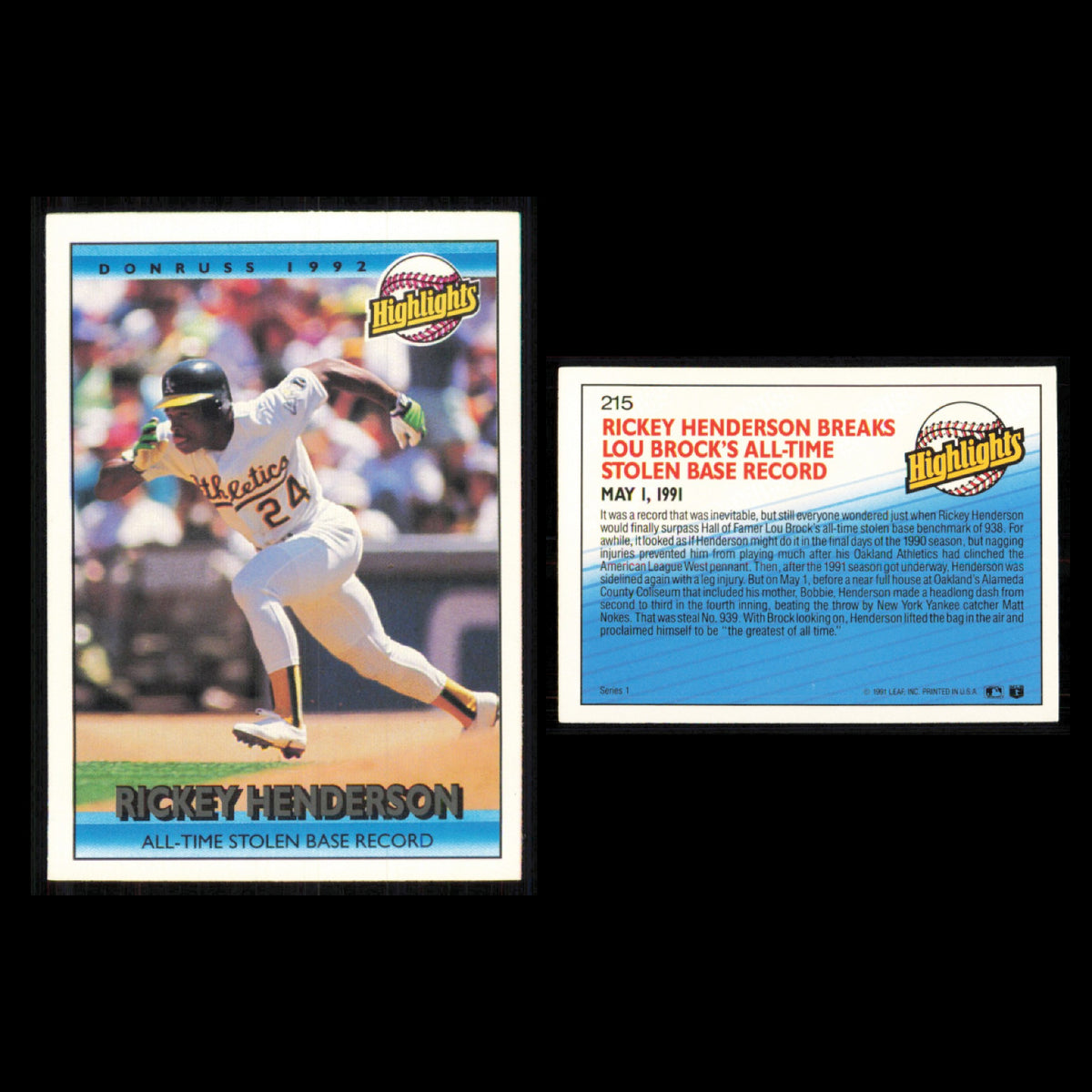 Rickey Henderson Lot 12 Baseball Cards 1997 Topps San Diego Padres Set MLB NM