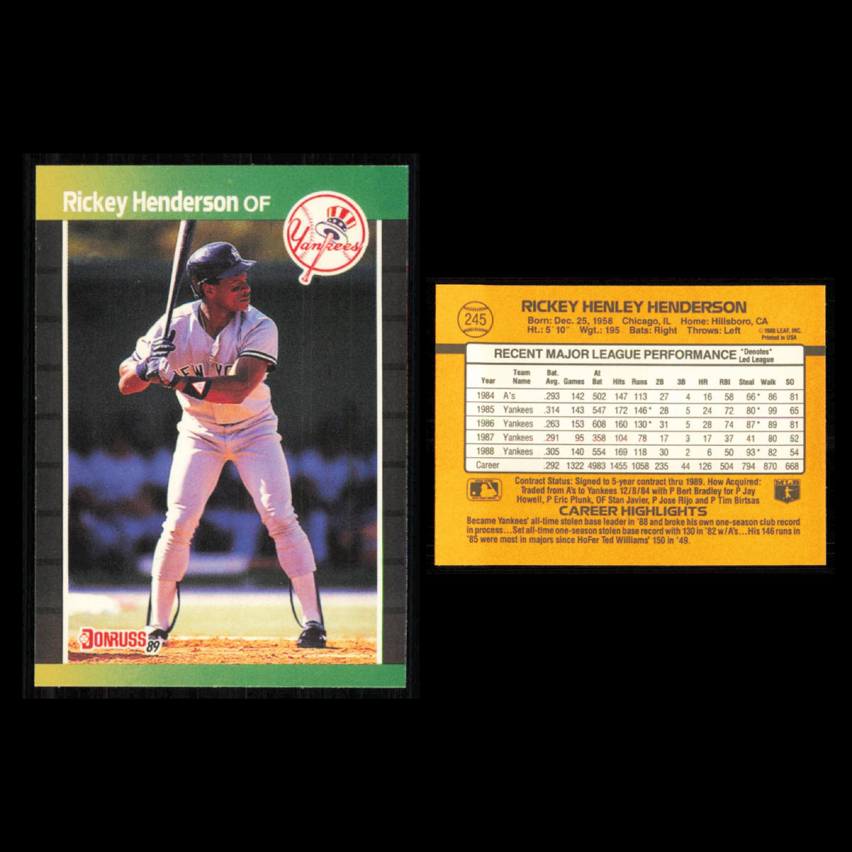Rickey Henderson Lot 12 Baseball Cards 1997 Topps San Diego Padres Set MLB NM