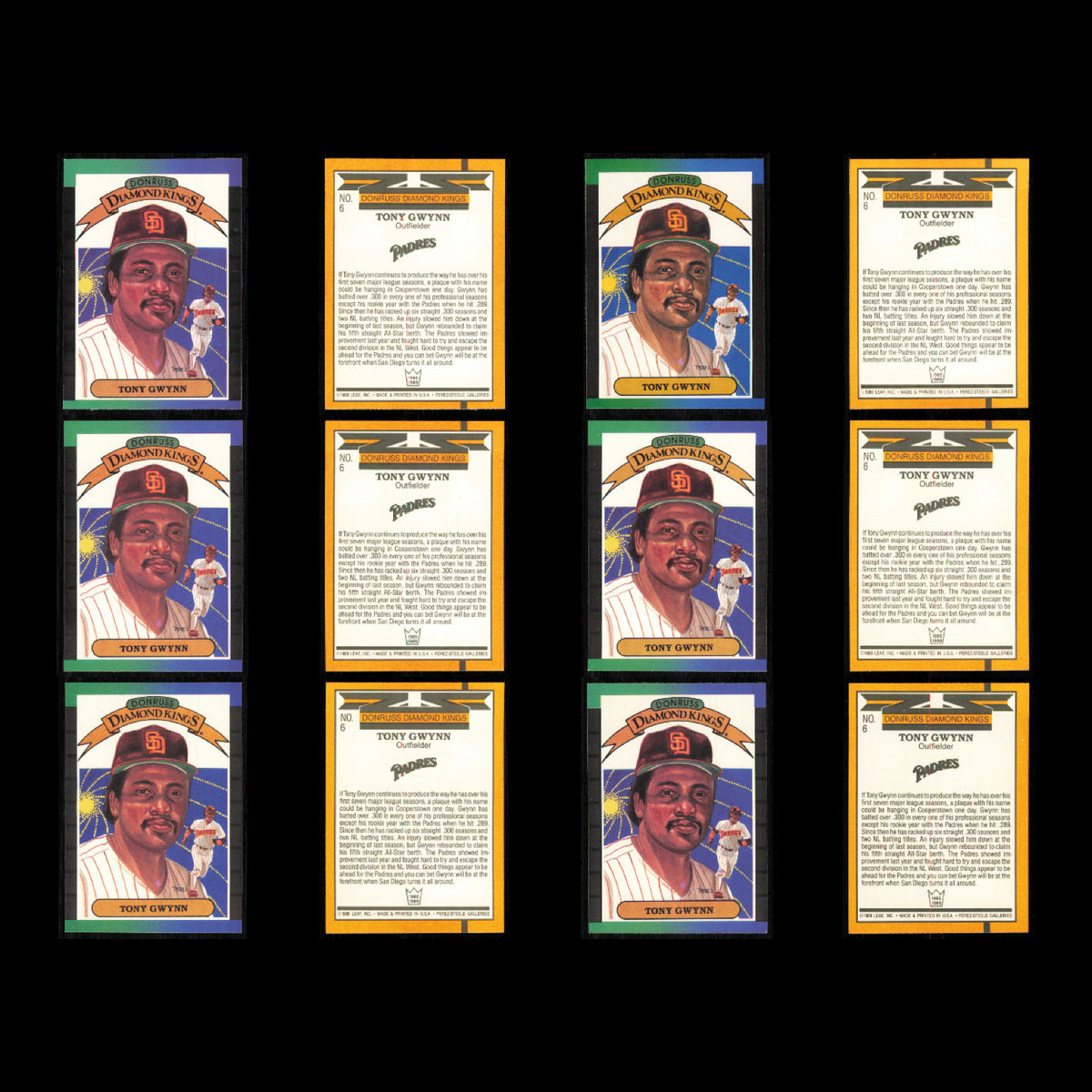 Tony Gwynn Lot 60 Baseball Cards 1989 Topps San Diego Padres Set Collection MLB