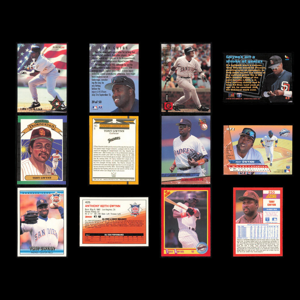 Tony Gwynn Lot 60 Baseball Cards 1989 Topps San Diego Padres Set Collection MLB