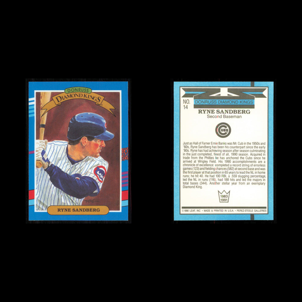 Ryne Sandberg Lot 3 Baseball Cards 1992 Donruss Chicago Cubs Set Collection MLB