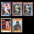Tony Gwynn Lot 5 Baseball Cards 1990 Topps San Diego Padres Set Collection MLB