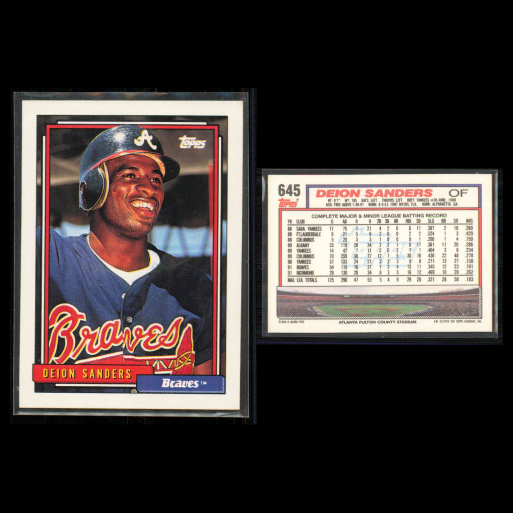Deion Sanders Lot 6 Baseball Cards 1996 Pinnacle San Francisco Giants Set MLB NM