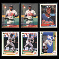 Deion Sanders Lot 6 Baseball Cards 1993 Ultra Atlanta Braves Set Collection MLB