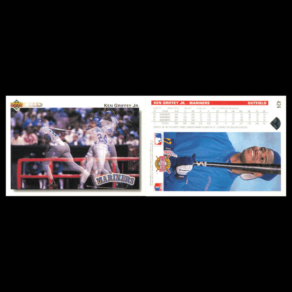 Ken Griffey Jr. Lot 6 Baseball Cards 1992 Upper Deck Seattle Mariners Set MLB NM