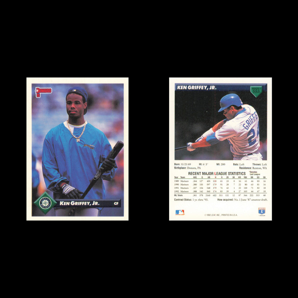 Ken Griffey Jr. Lot 4 Baseball Cards 1990 Donruss Seattle Mariners Set MLB NM
