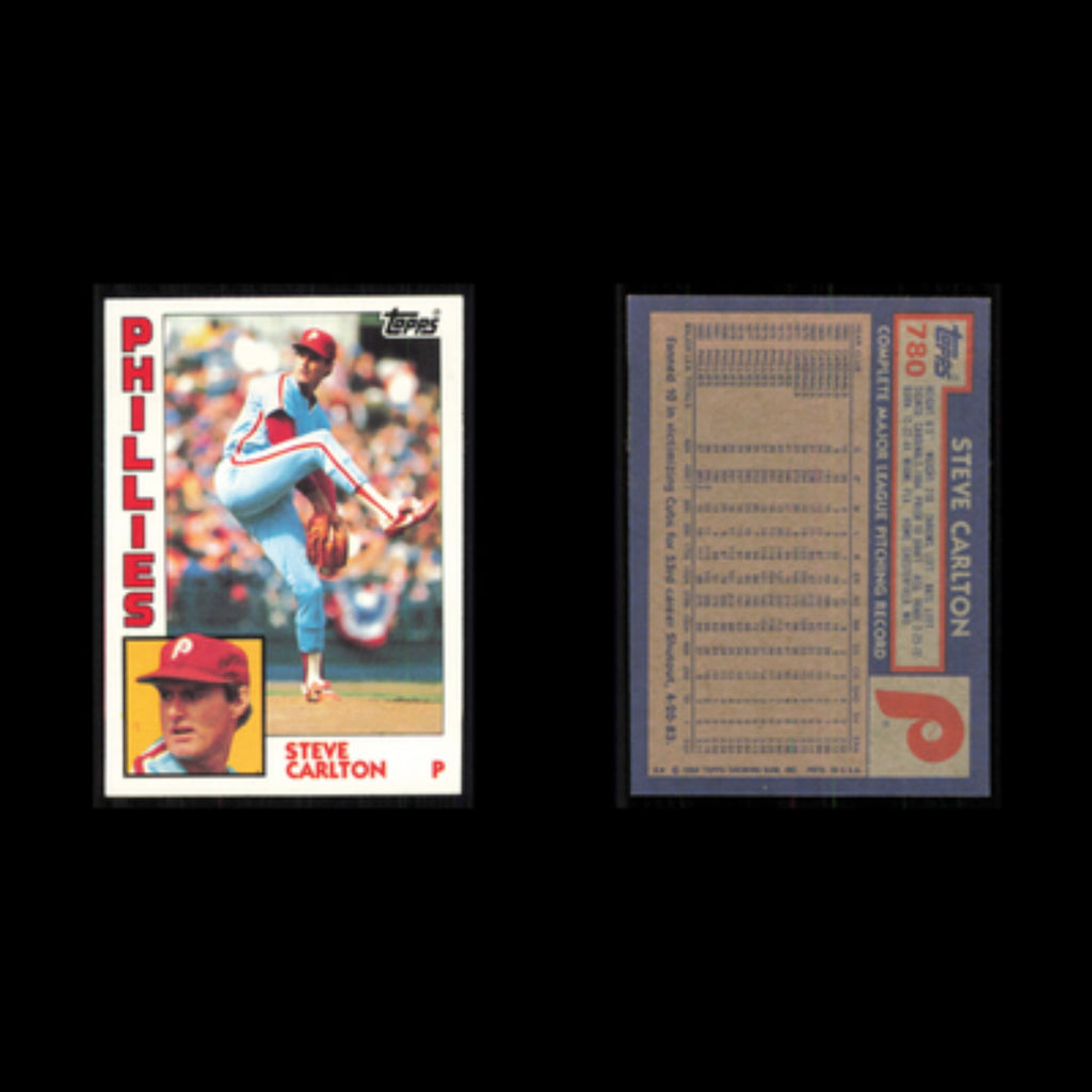 Steve Carlton Lot 3 Baseball Cards 1984 Topps Philadelphia Phillies Set MLB NM