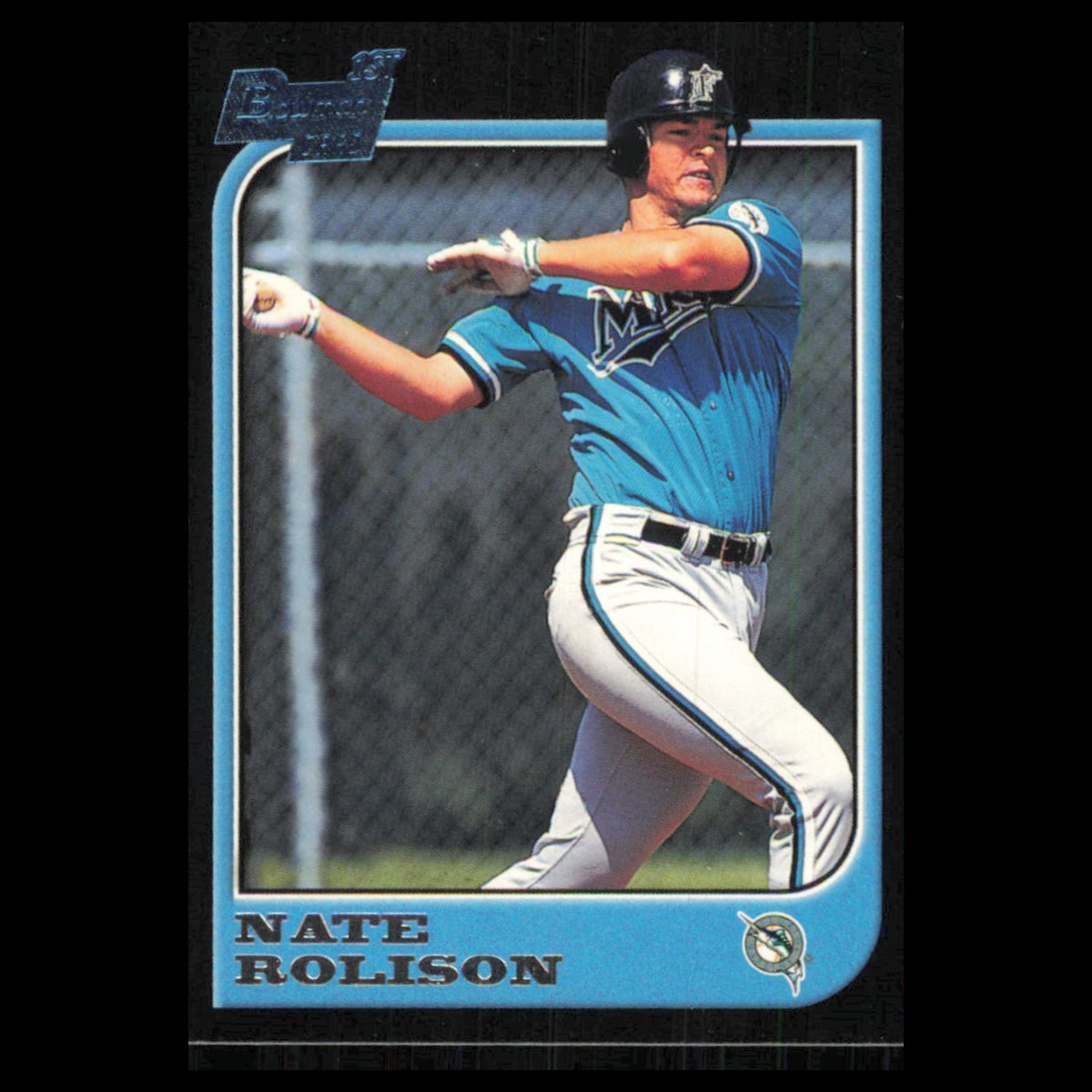 Nate Rolison Rookie #197 1997 Bowman Florida Marlins Baseball Card MLB NM