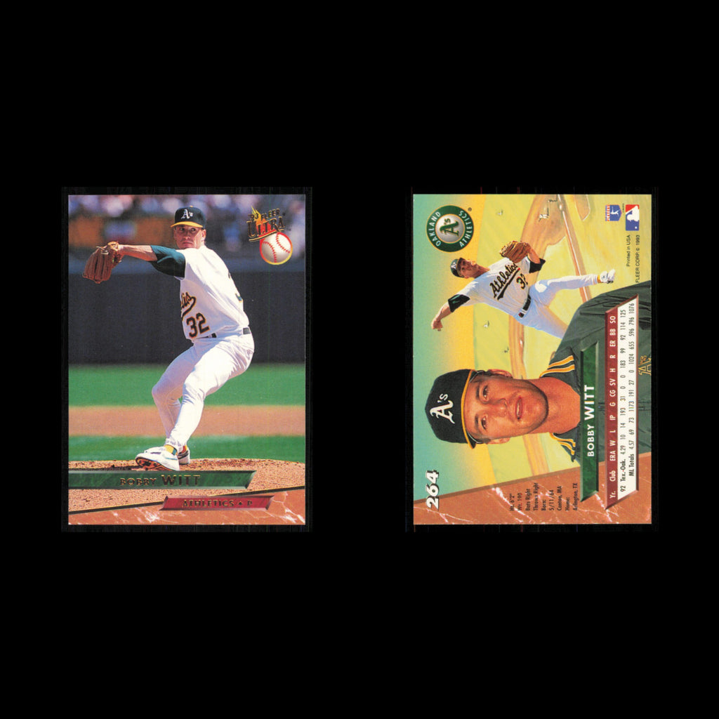 Bobby Witt #264 1993 Ultra Oakland Athletics Baseball Card MLB NM