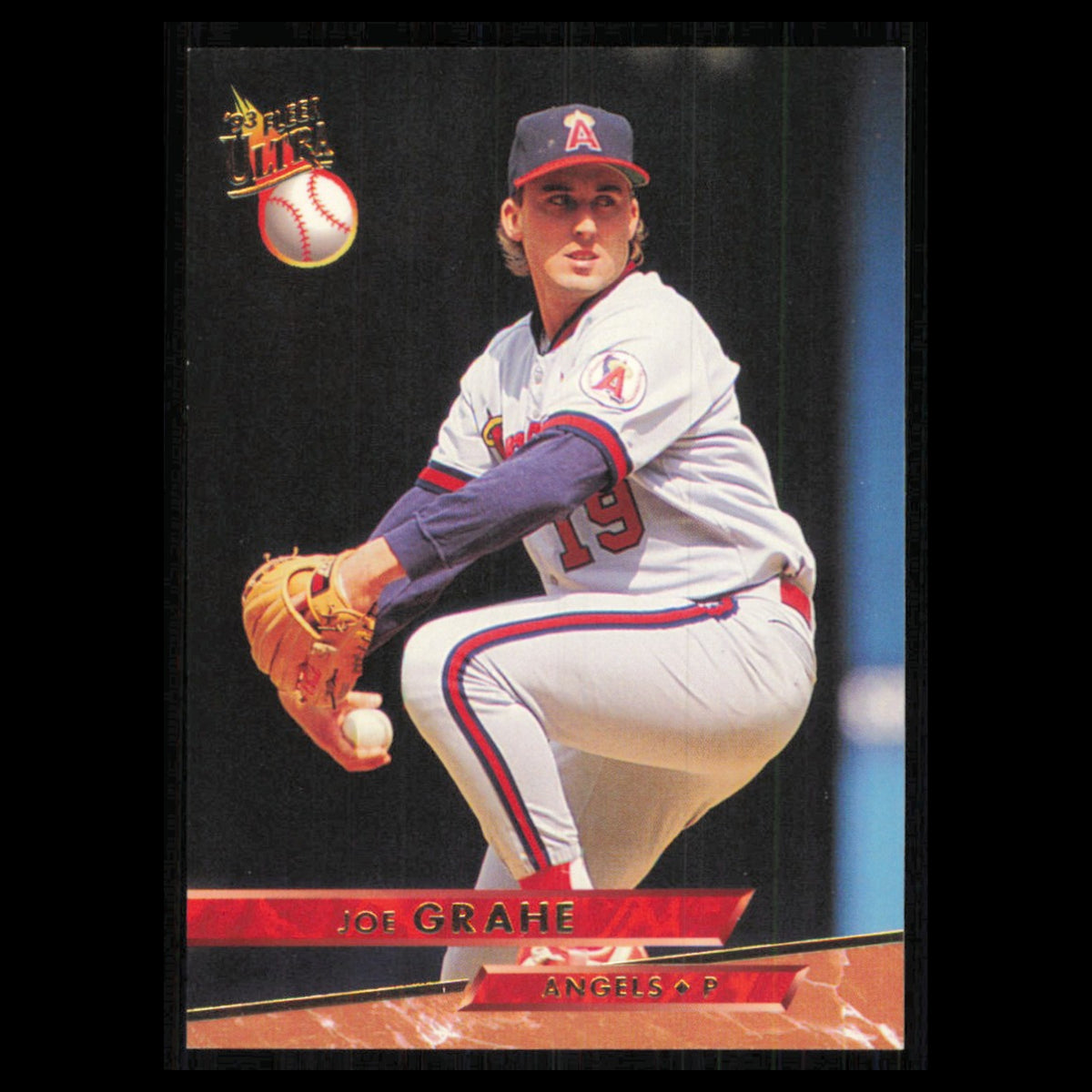 Joe Grahe #165 1993 Ultra California Angels Baseball Card MLB NM