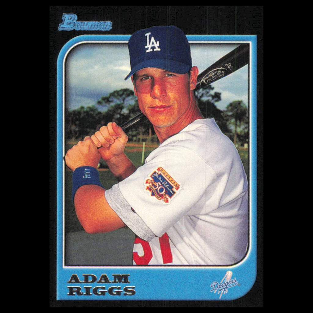 Adam Riggs #85 1997 Bowman Los Angeles Dodgers Baseball Card MLB NM