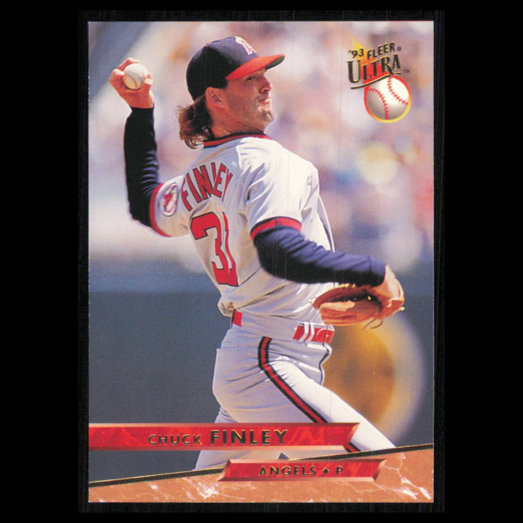Chuck Finley #162 1993 Ultra California Angels Baseball Card MLB NM