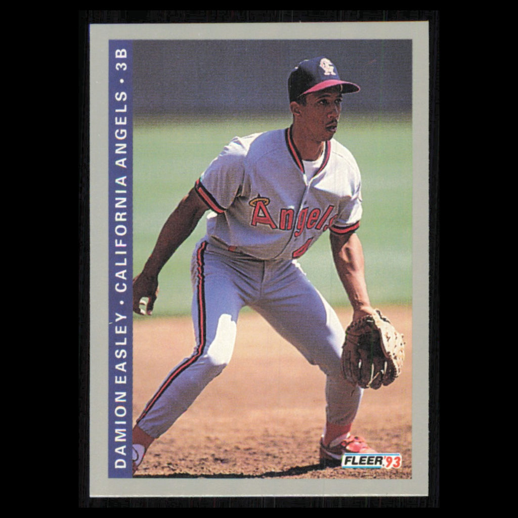 Damion Easley #189 1993 Fleer California Angels Baseball Card MLB NM