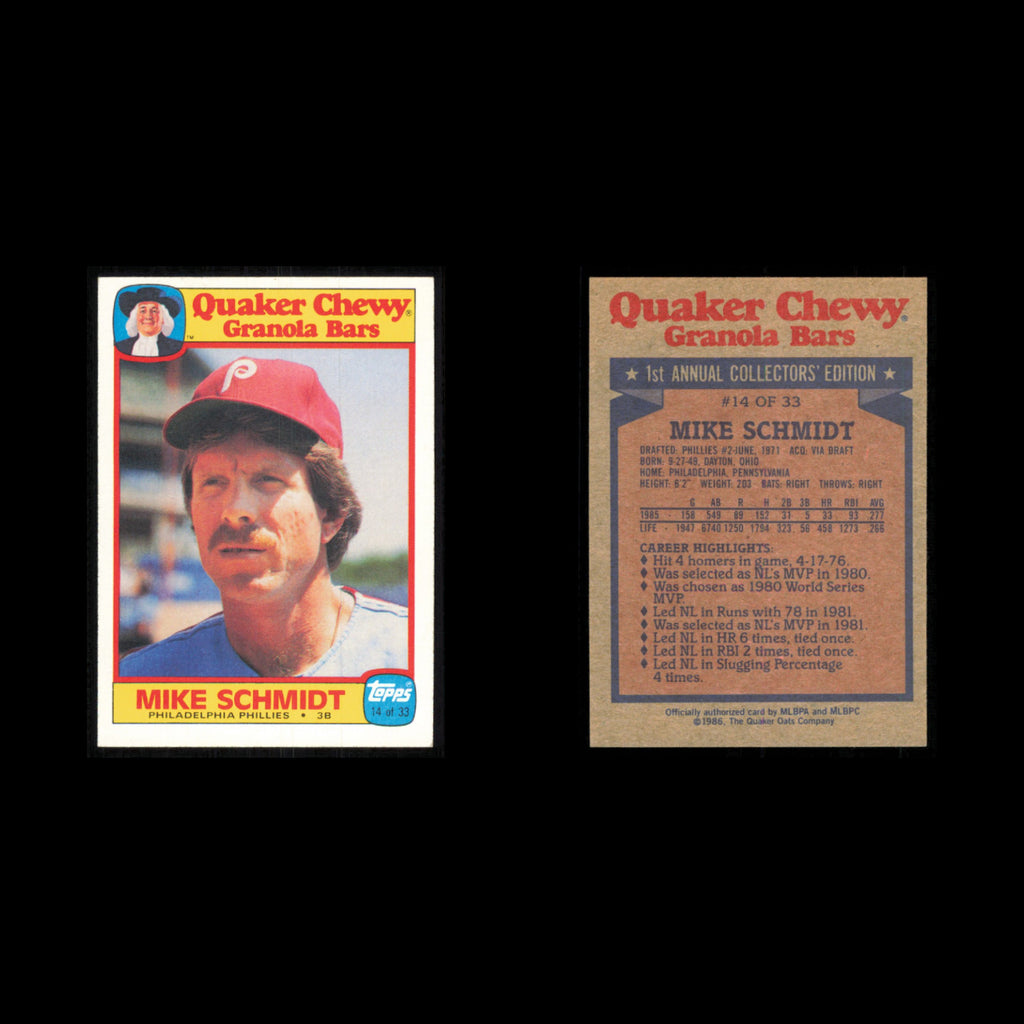 Mike Schmidt Lot 8 Baseball Cards 1984 Topps Ralston Purina Phillies Set MLB NM