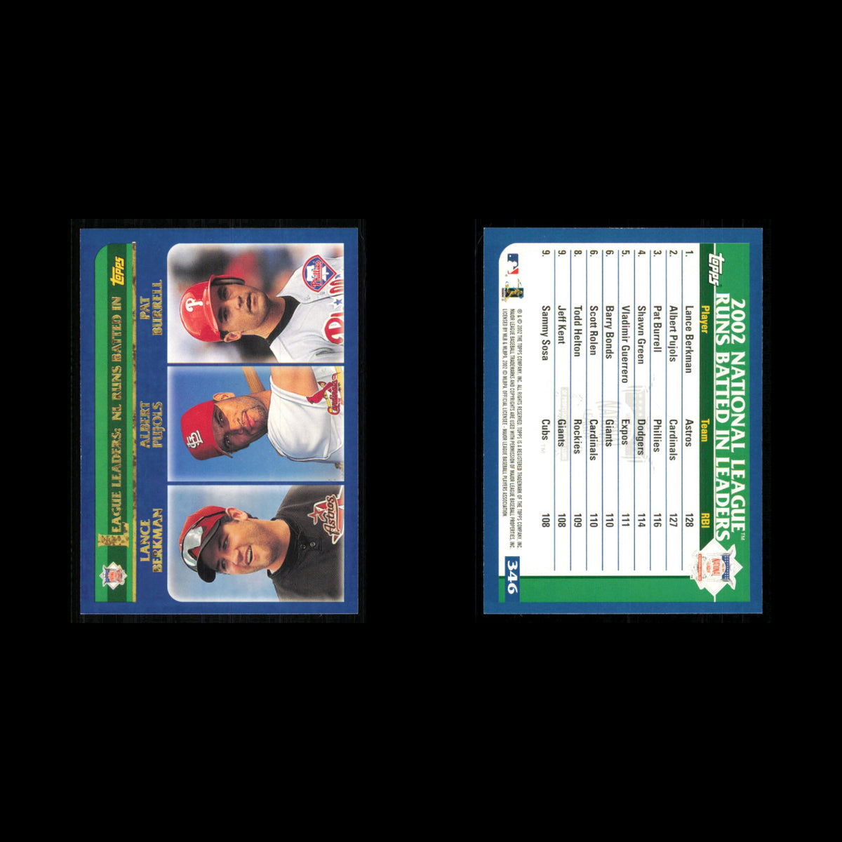 Albert Pujols Lot 7 Baseball Cards 2003 Topps St. Louis Cardinals Set Collection