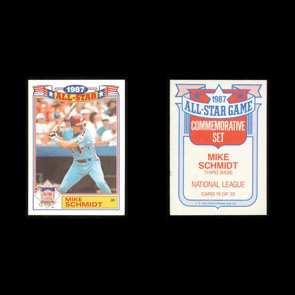 Mike Schmidt Lot 8 Baseball Cards 1988 Topps Philadelphia Phillies Set MLB NM