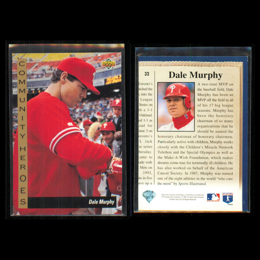 Dale Murphy Lot 6 Baseball Cards 1993 Upper Deck Colorado Rockies Set Collection