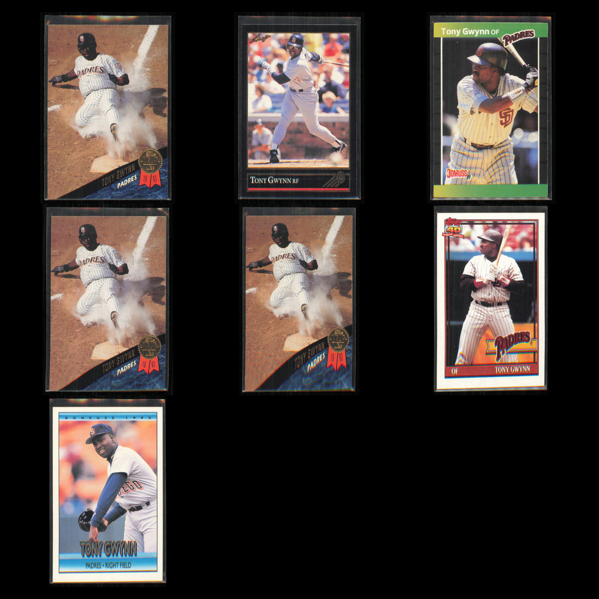 Tony Gwynn Lot 7 Baseball Cards 1993 Leaf San Diego Padres Set Collection MLB NM