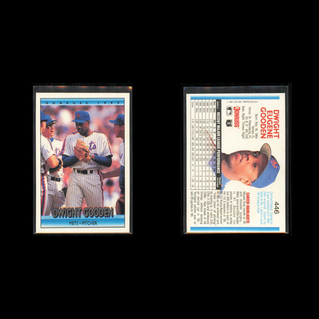 Dwight Gooden Lot 7 Baseball Cards 1989 Classic Travel New York Mets Set MLB NM