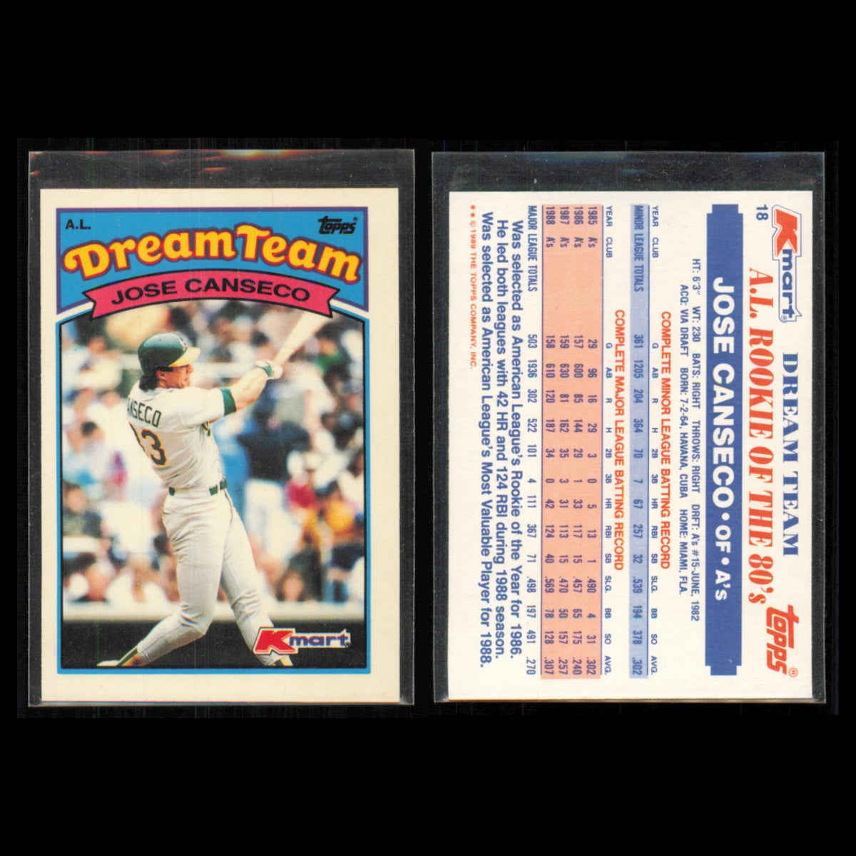 Jose Canseco Lot 6 Baseball Cards 1992 Donruss Oakland Athletics Set Collection