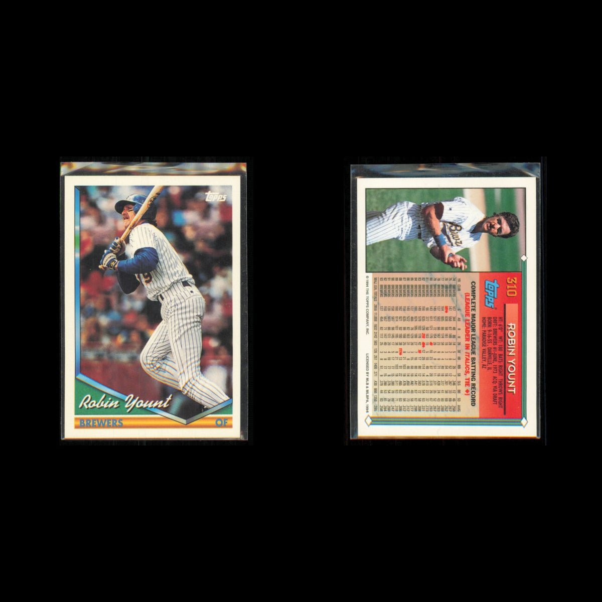 Robin Yount Lot 8 Baseball Cards 1985 Topps Milwaukee Brewers Set Collection MLB