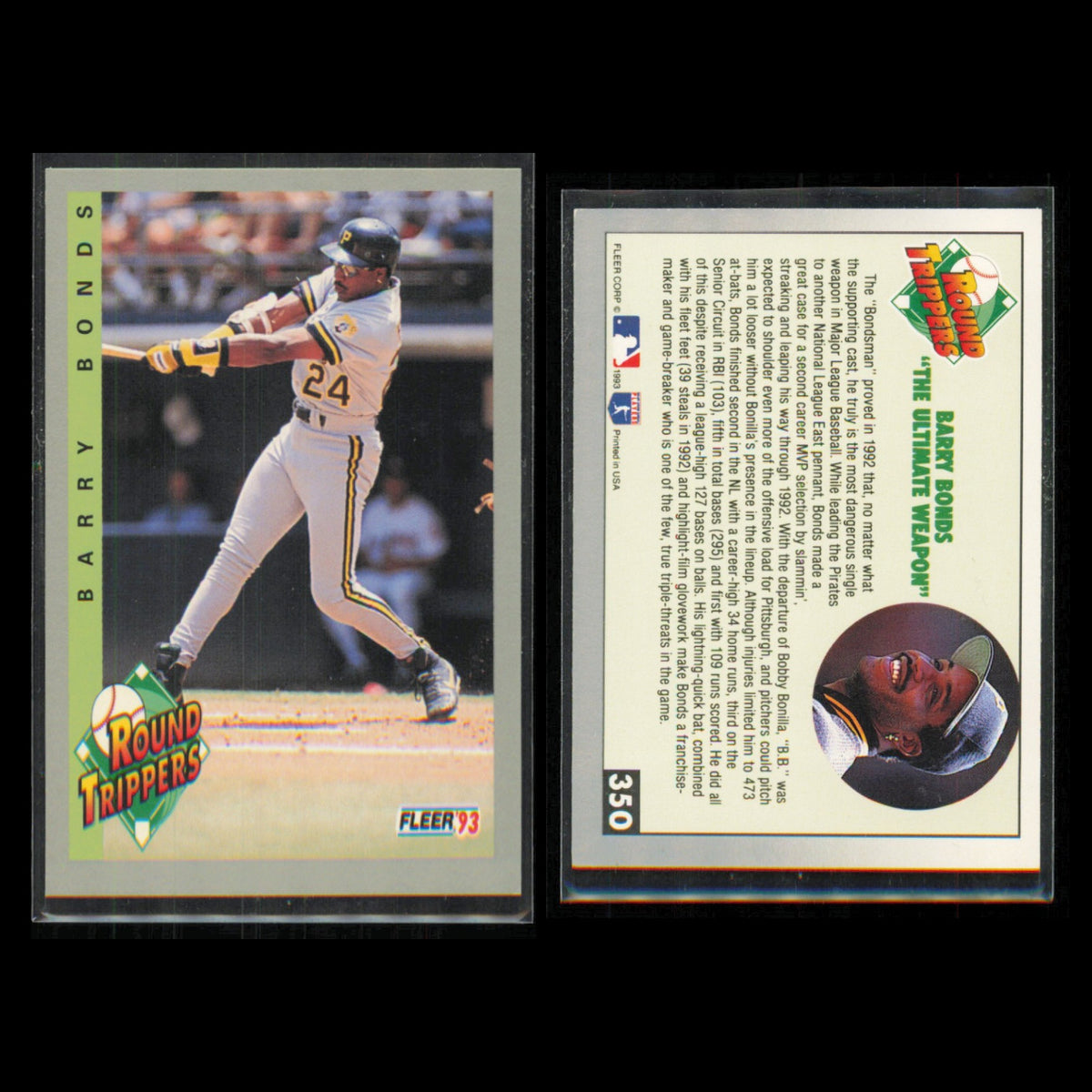 Barry Bonds Lot 6 Baseball Cards 1993 Upper Deck San Francisco Giants Set MLB NM