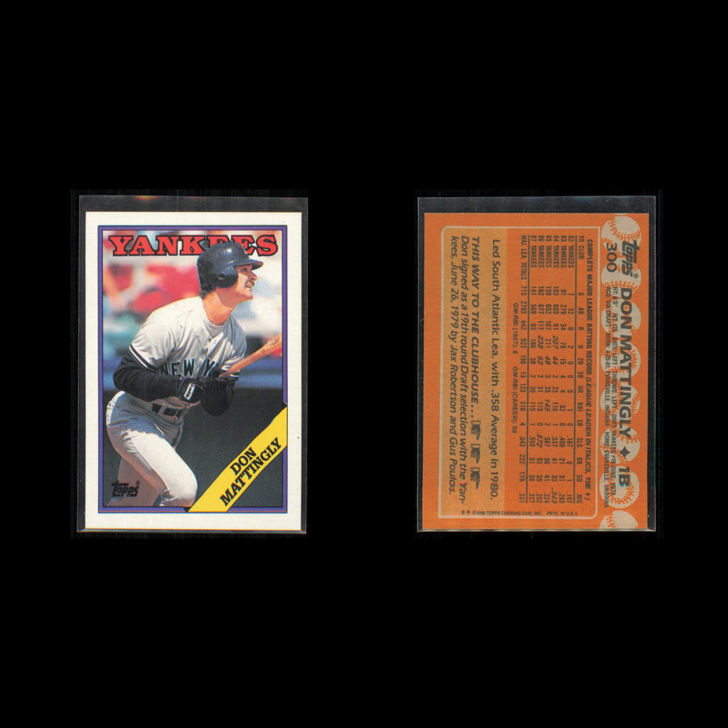 Don Mattingly Lot 8 Baseball Cards 1992 Select New York Yankees Set Collection