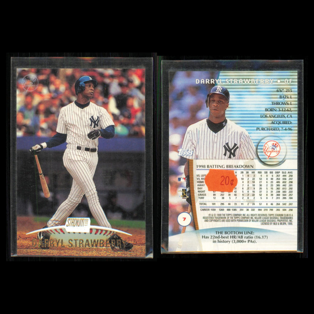 Darryl Strawberry Lot 5 Baseball Cards 1993 Leaf Los Angeles Dodgers Set MLB NM