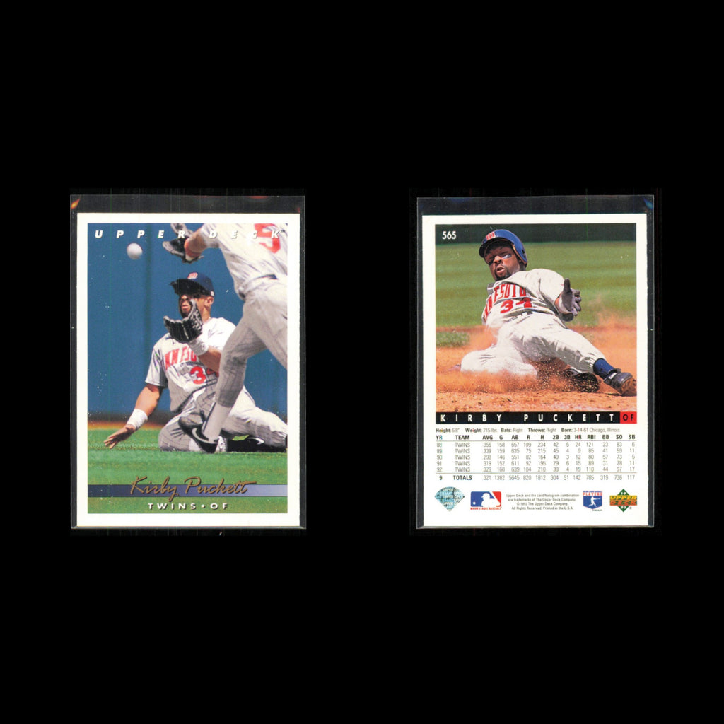 Kirby Puckett Lot 7 Baseball Cards 1994 Fleer Minnesota Twins Set Collection MLB