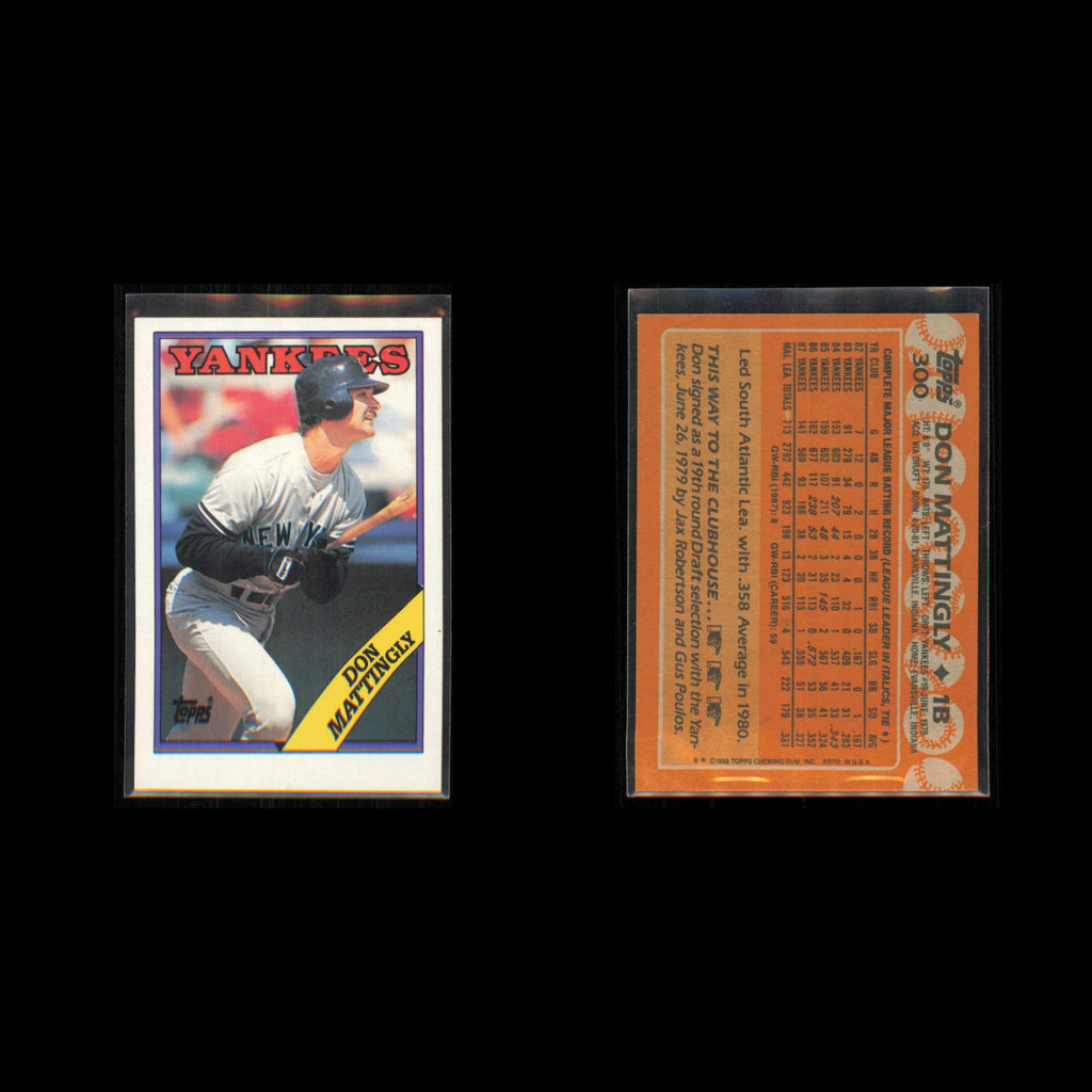 Don Mattingly Lot 8 Baseball Cards 1991 Score New York Yankees Set Collection NM