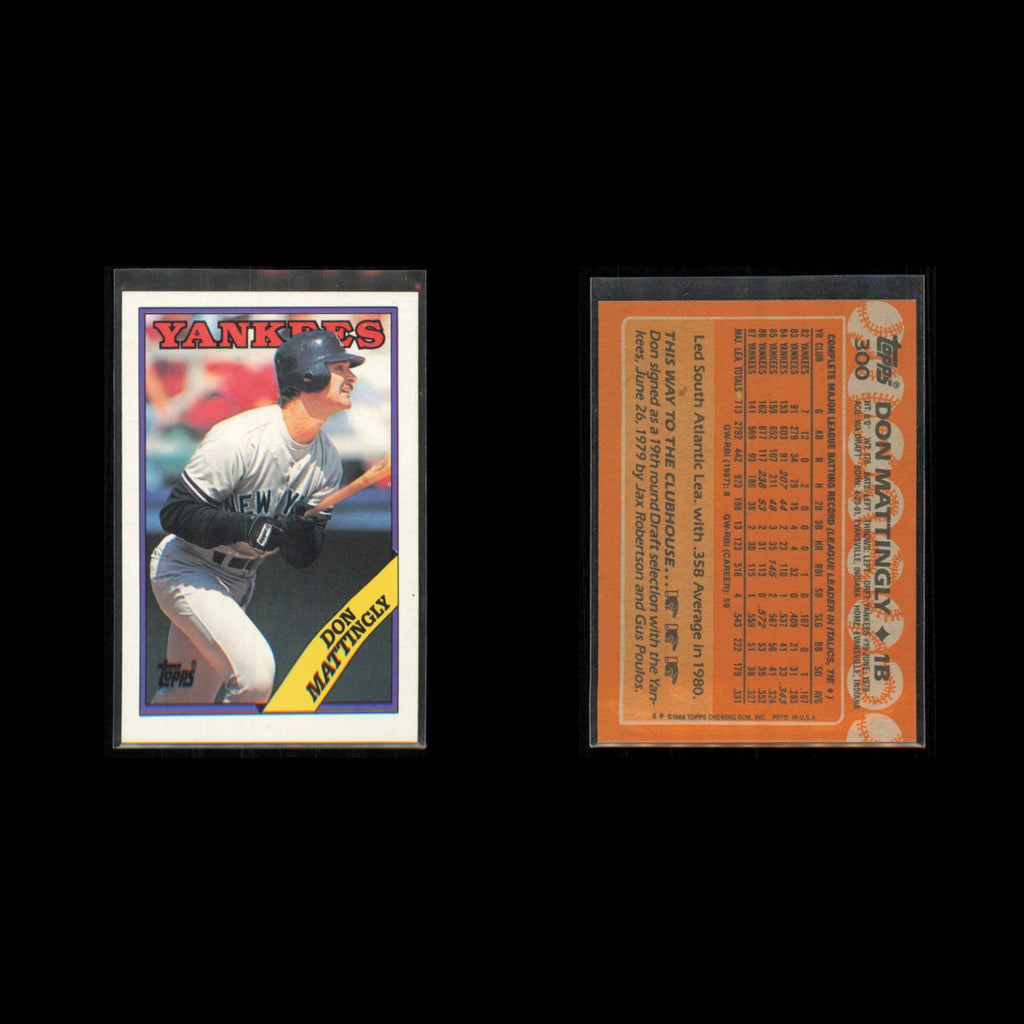 Don Mattingly Lot 8 Baseball Cards 1991 Score New York Yankees Set Collection NM