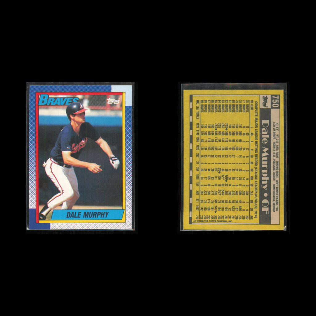 Dale Murphy Lot 7 Baseball Cards 1993 Topps Philadelphia Phillies Set Collection