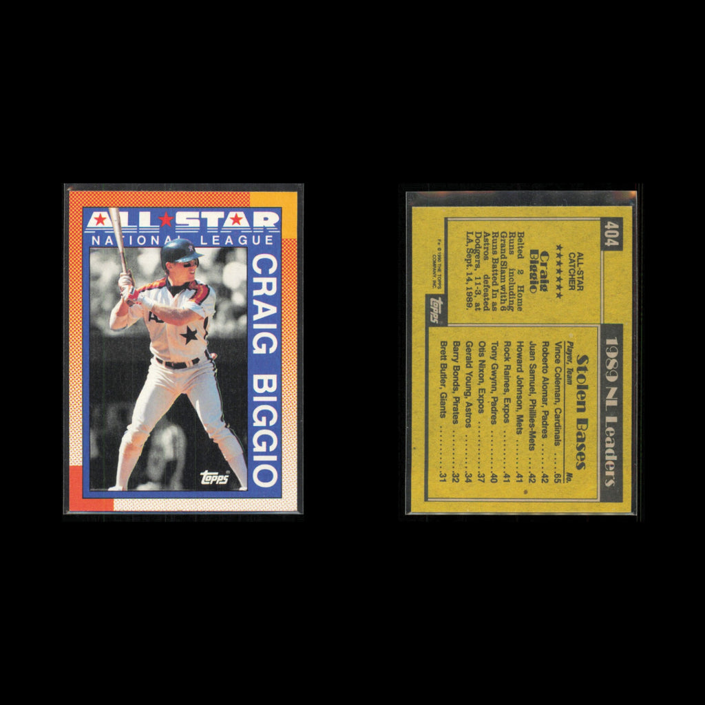 Craig Biggio Lot 8 Baseball Cards 1991 Fleer Houston Astros Set Collection MLB