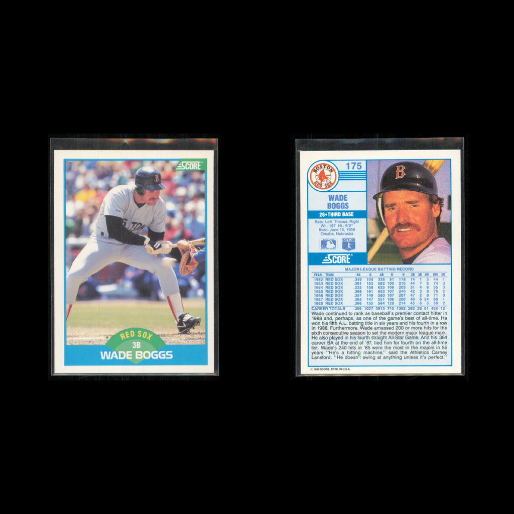 Wade Boggs Lot 13 Baseball Cards 1989 Topps Boston Red Sox Set Collection MLB NM