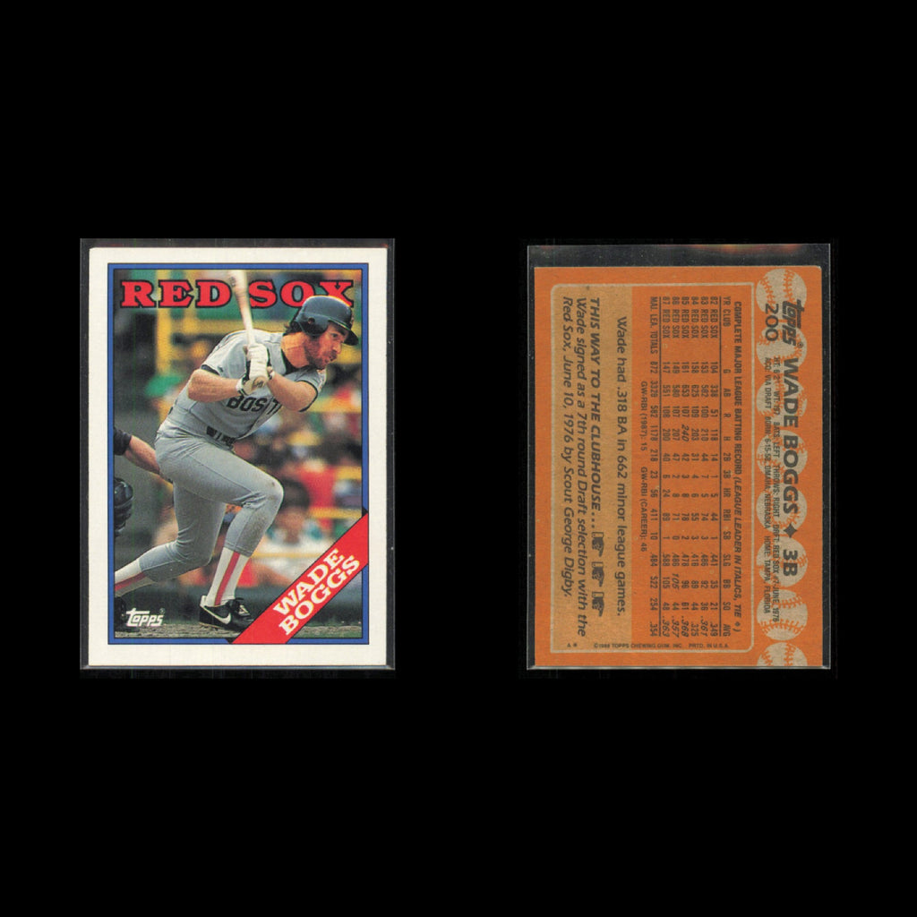 Wade Boggs Lot 13 Baseball Cards 1989 Topps Boston Red Sox Set Collection MLB NM